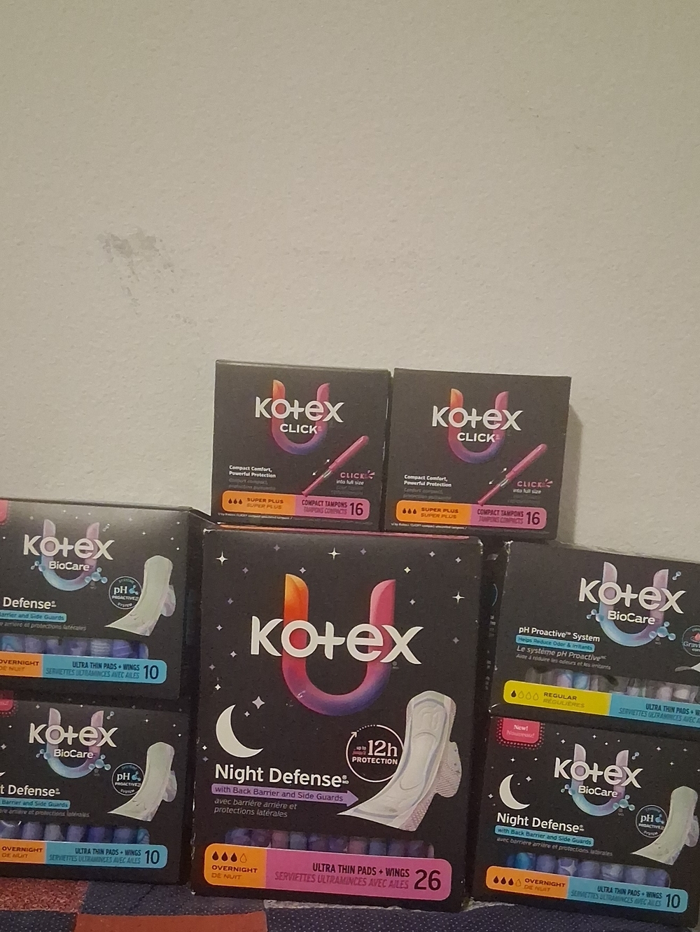 KOTEX PADS & TAMPONS
